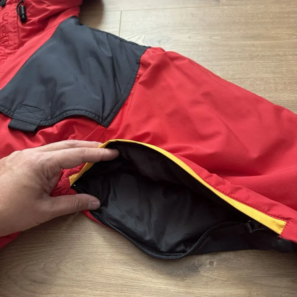 Vintage 90s Helly Hansen HH Helly-Tech Ski Parka Jacket Red Fits M/L Thinsulate